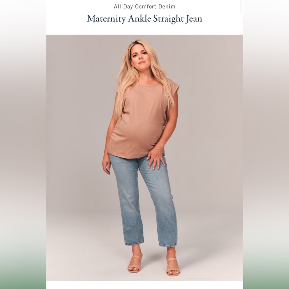 Abercrombie maternity jeans, worn once, size 27 long